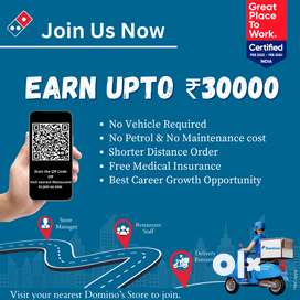 We are hiring, Delivery Executive in Domino's