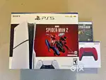 NEW Playstation(PS5) Spider-Man 2 Super Bundle with Extra red