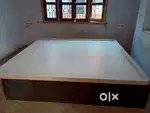 Wooden king bed