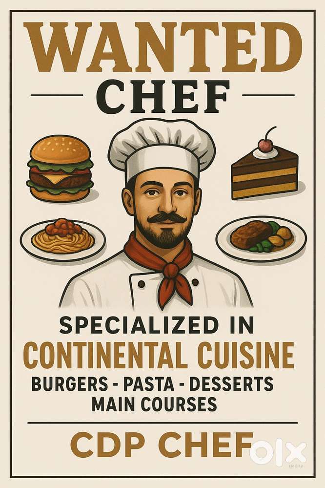 Wanted Continental Chef- CDP