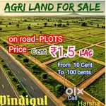 On road  agri land for sale