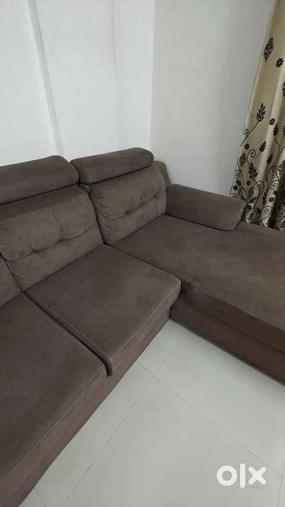 L shape sofa set