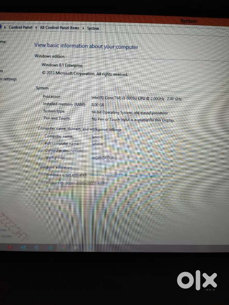 Lenovo Windows 8 Enterprises