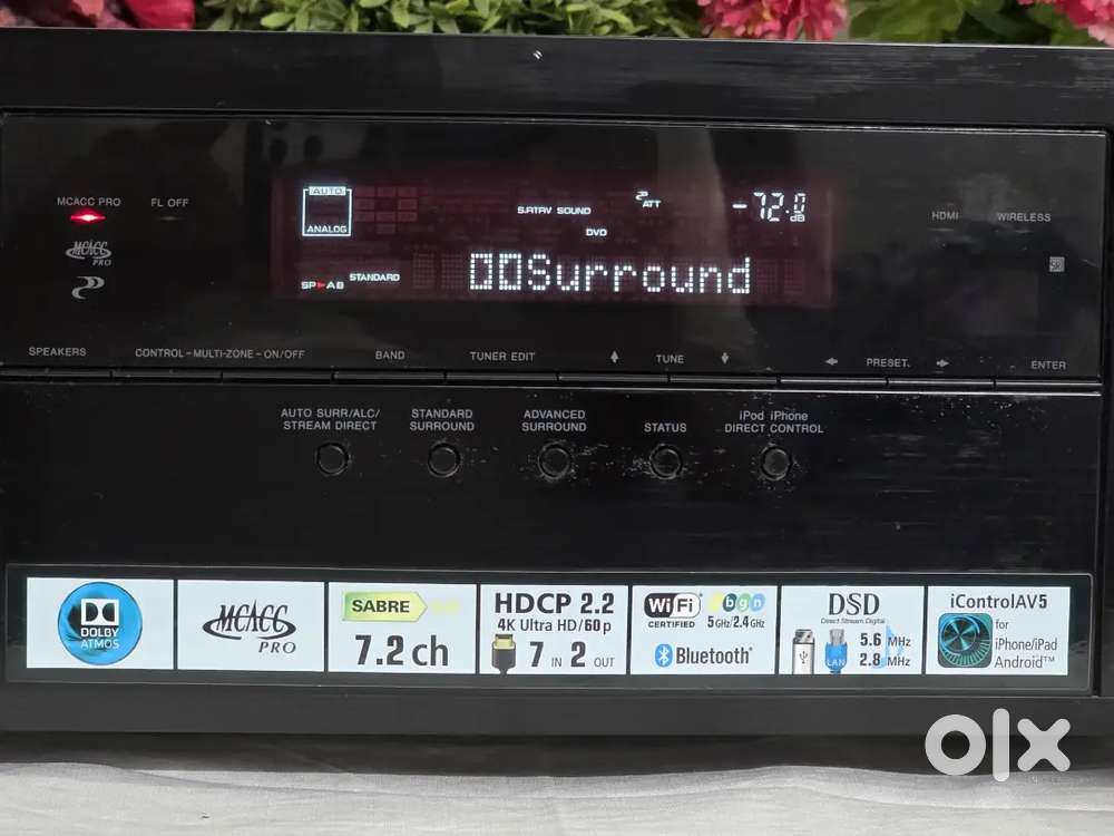 Pioneer VSX-930k 7.2 Dolby Atmos 4k Bluetooth USB 105watts 8 Ohms wifi