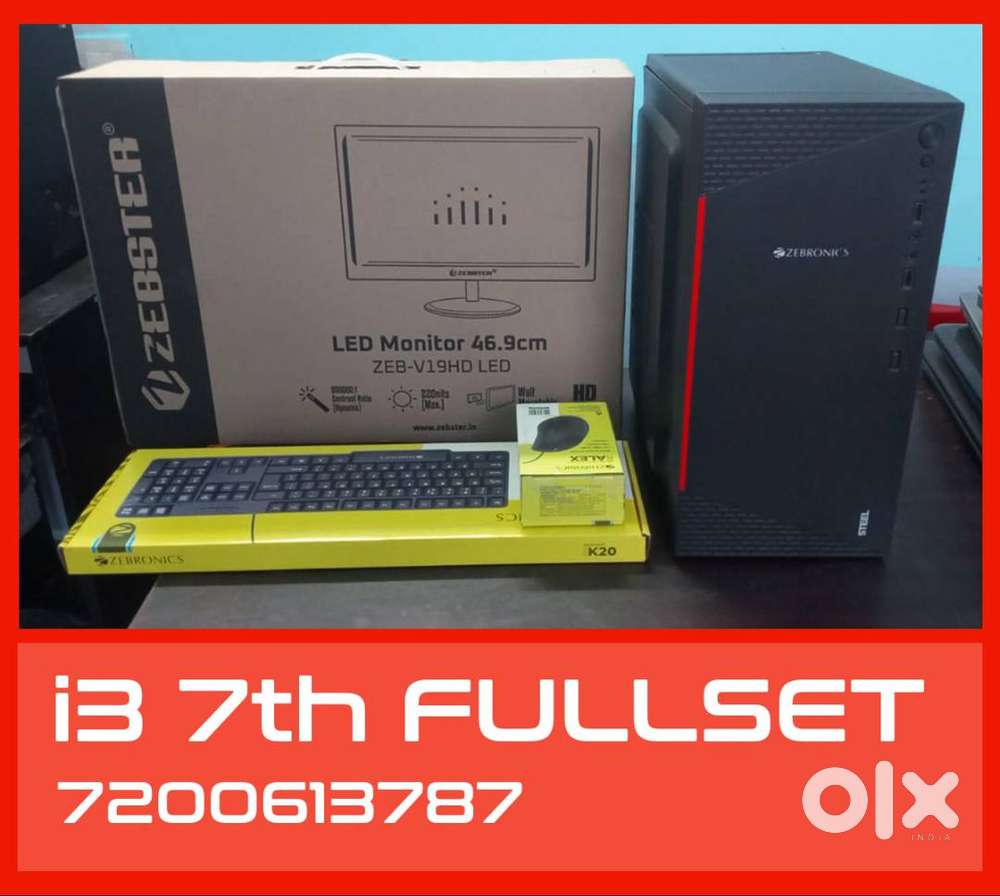 asus i3 7th gen   FULLSET COMPUTER  19 INCH MONITOR  WARRANTY 1 YEA
