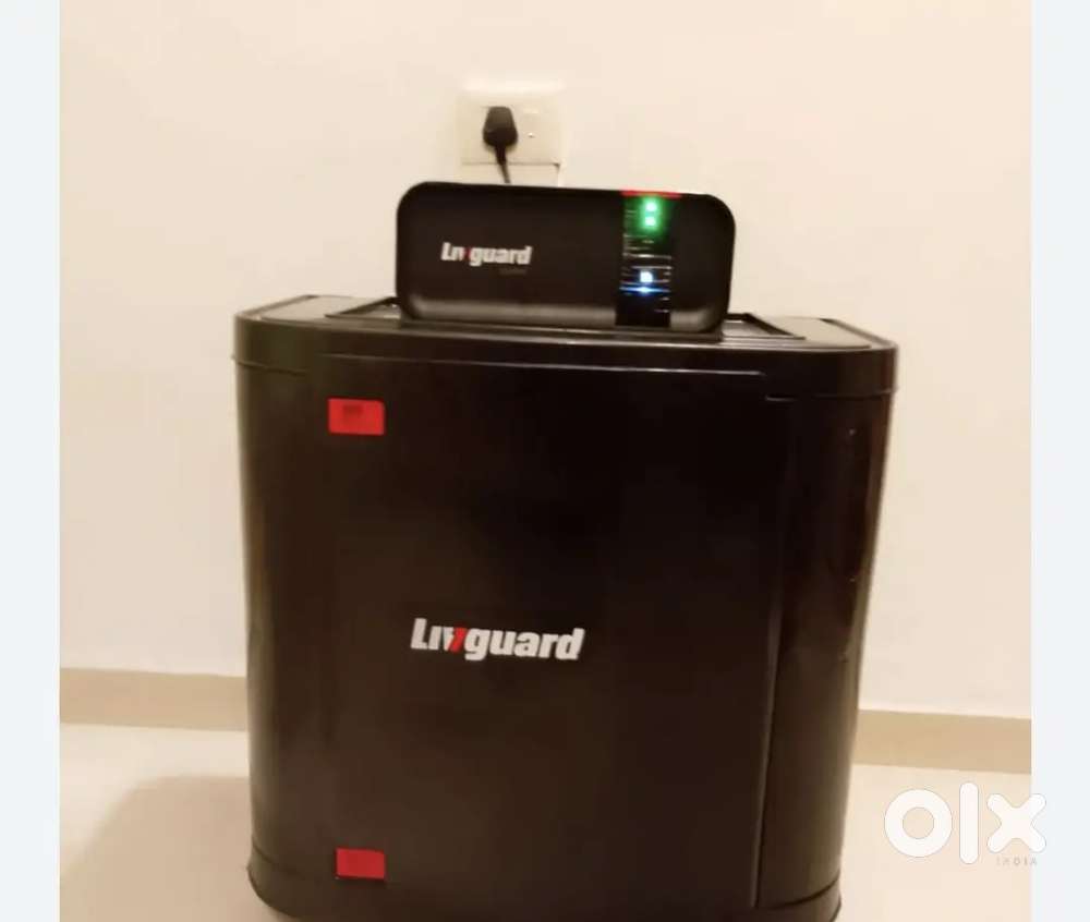 Liv guard inverter with battery less use 1 saal warranty left with bil