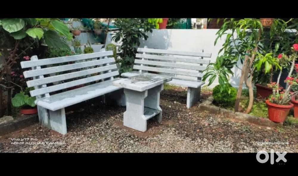 Natural new stone benches