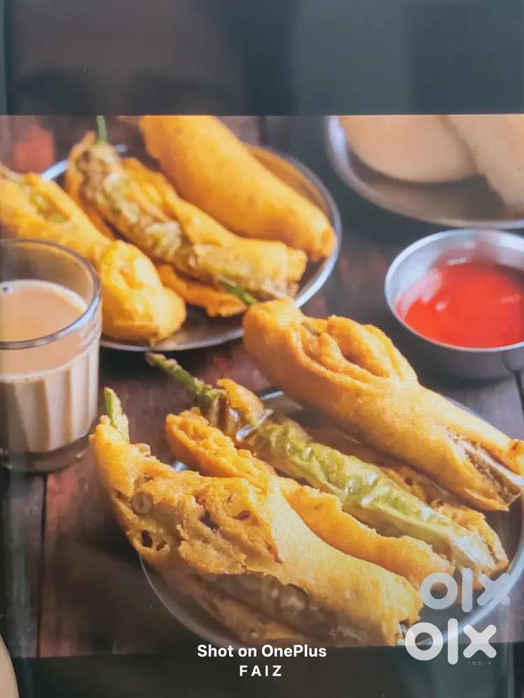 I need mirchi bhajiye and samosa master .