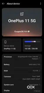 OnePlus 11 5G 16GB RAM 256GB ROM