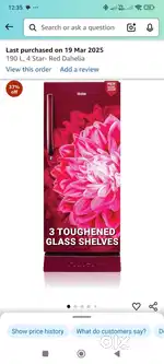 Fridge haier 190 ltr