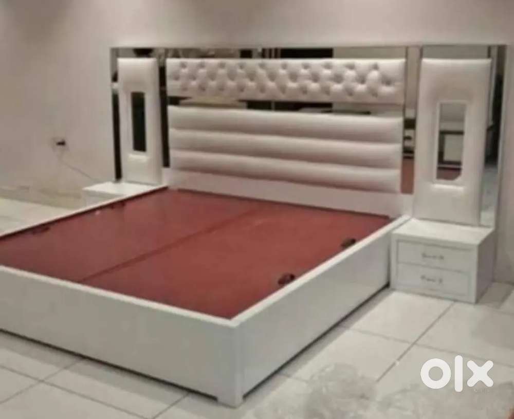 Today bumper sale buy new double bed with box 7280 EMI Available