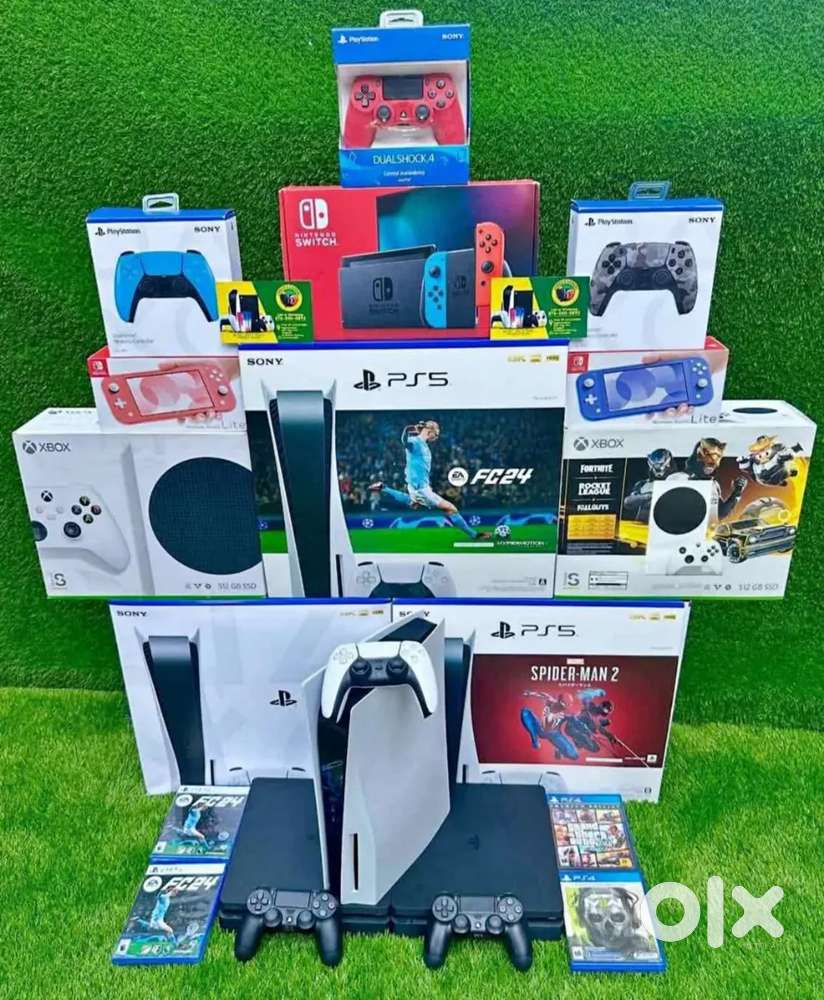 Playstation,X box , metaquest and Nintendo gaming consoles for sale