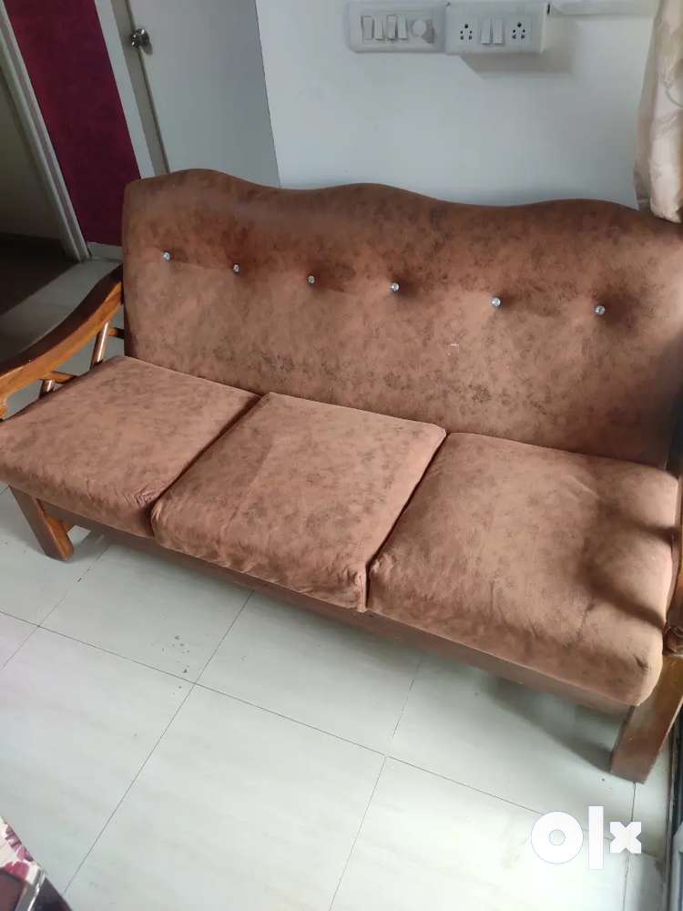 Teak wood sofa 3+1+1 for sale 12000/-