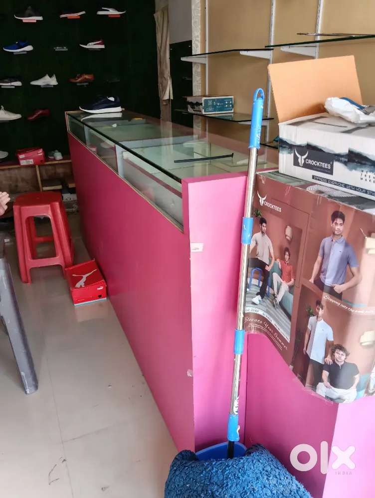 Complete Shop Setup for Sale  L Shape Counter, Shelves, Display & More