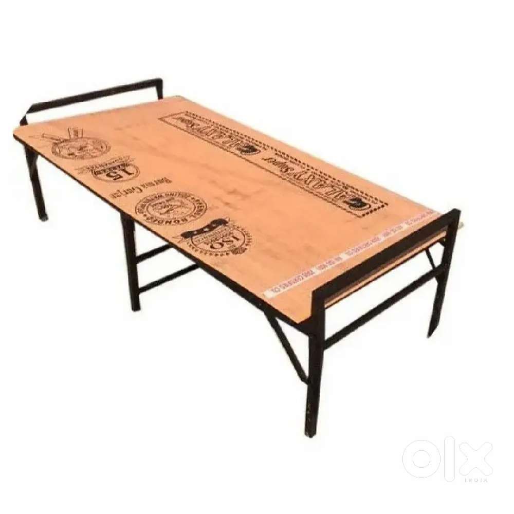 Plywood folding bed