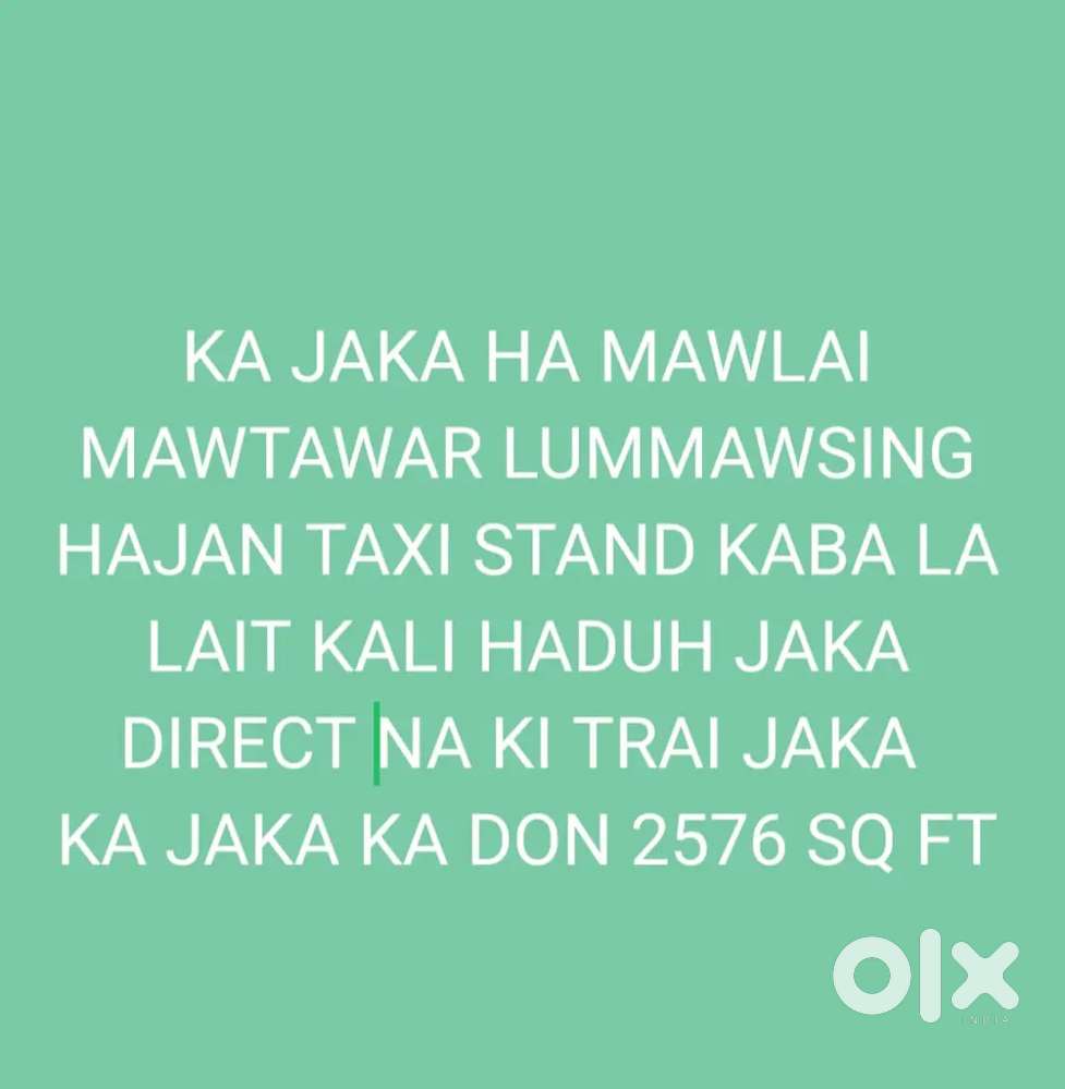 Ka jaka ban dei ha lummawsing mawlai mawtawar