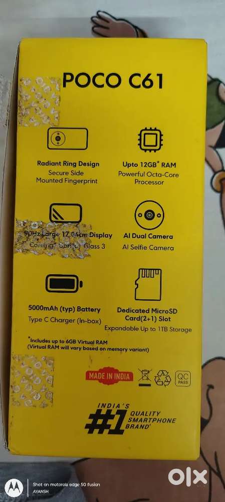 Poco c61 Good quality phone