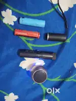 Mini speaker with memory card or laser light