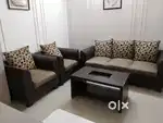 Sofa set with centre table and corner table