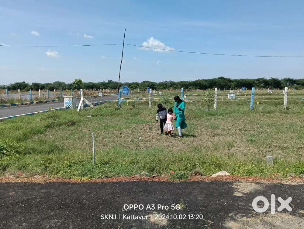 Ponneri land for sale big gateted community