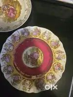 Vintage plates and spoons very rare porcelain plates