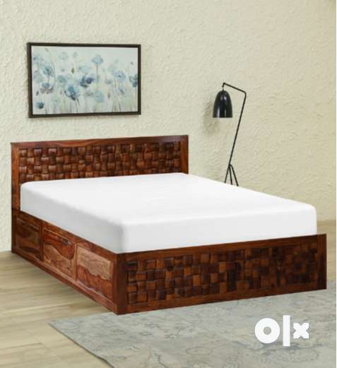 Bed king size. Draw Storage.Brand new PepperF piece in Sheesham wood.