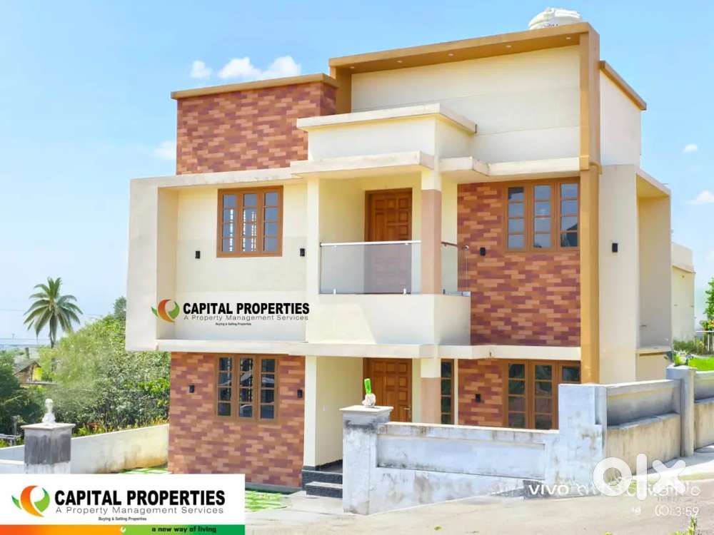 5 Cent ൽ ഉഗ്രൻ വീട് (മുളന്തുരുത്തി - പോല്ലെമുഗൾ)-(3 BHK )- പുതിയ വീട്