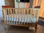 Baby cot bed with mattress