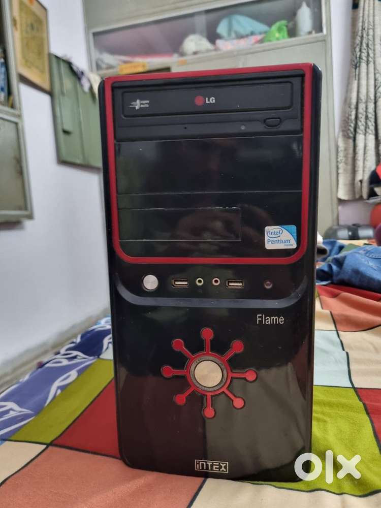 LG Intel Pentium CPU  Intex Flame Cabinet