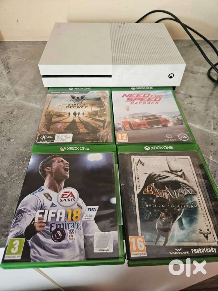 Xbox One S 1TB + 5 Games + Controller  Excellent Condition
