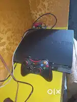 PS3 SLIME 500gb with 2 controllers and including 22 games argent sale
