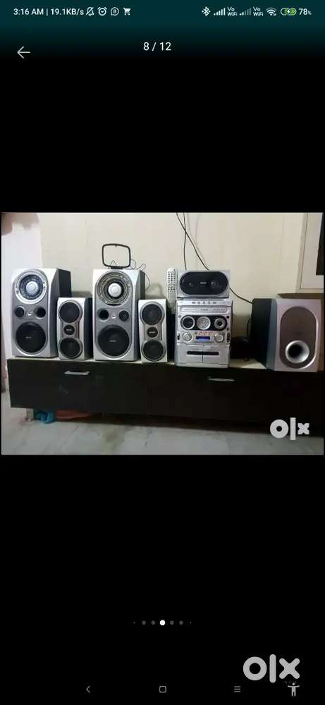 Pillipes 8500 watts 6.1 home thetear,active sub woofer
