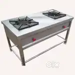 Hotel Double Burner & Single Burner Stove, Cash Counter