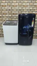 Gently used combo of washing machine & refrigerator for sale @ 17500