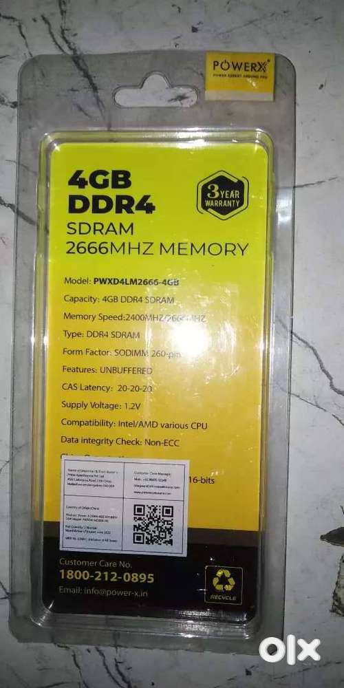 4GB DDR4 2666Mhz LAPTOP RAM