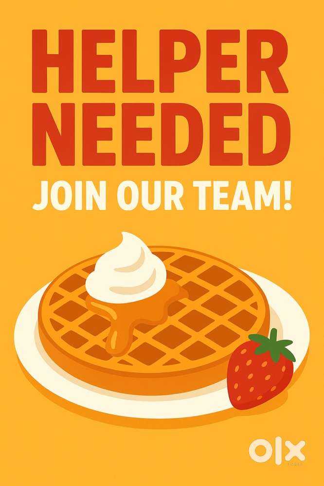 Waffle shop helper needed near abids