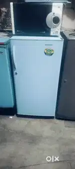 Sky blue colour single door fridge proper working condition 180 litter
