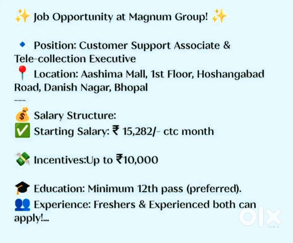 CSA( customer support associate )