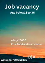 Urgent vacancy