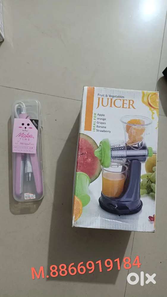 Juicer and Hair streightner