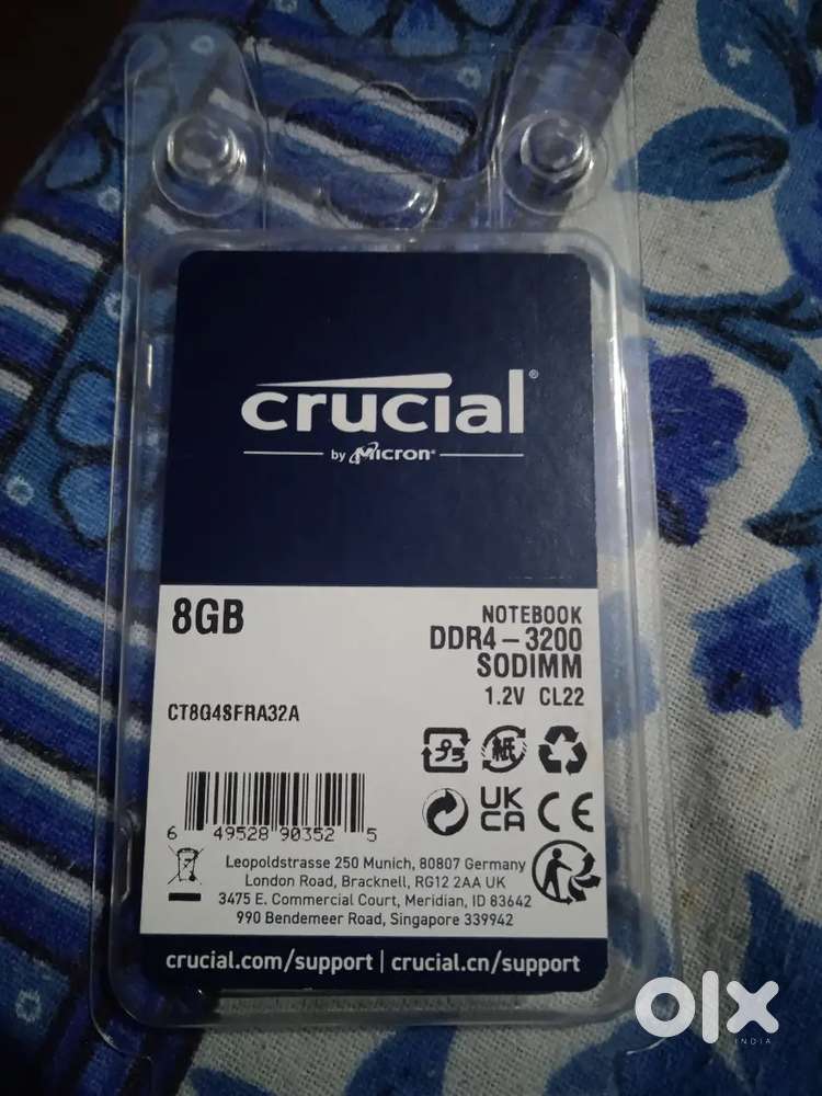 8gb ddr4 laptop ram(set of 2)