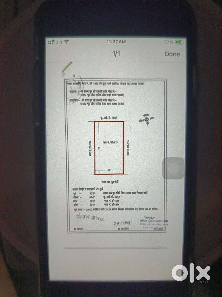 Prime location plot for commercial and residential purose