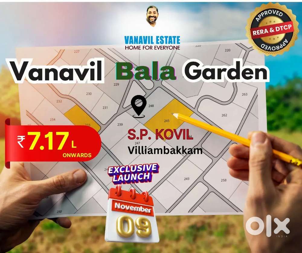 On road commercial plots for sale on sp koil