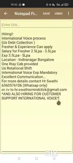 Customer support International Voice