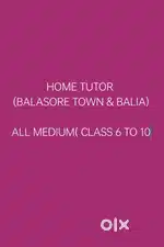 Mathematics and science Teacher (PCM), Private tutor in BALASORE Town