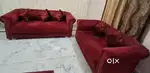 Maroon five seater sofa set