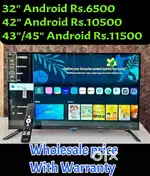 32 inch smart Android LED TV Rs.6,500 only UHD LED TV WITH SOUND BAR