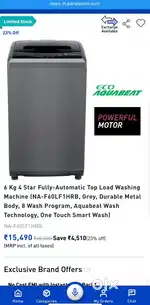 Panasonic NA-F60LF1HRB fully automatic washing nqxhine