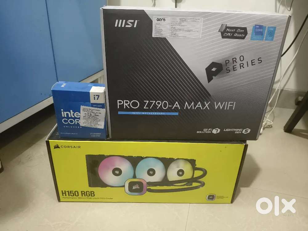 i7 14700kf+Msi pro Z790 A max Wifi+Corsair H150 rgb 360mm aio