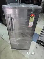 Lg steel finish silver colour refrigerator with free delivery